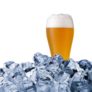 Bir bardak soğuk bira.