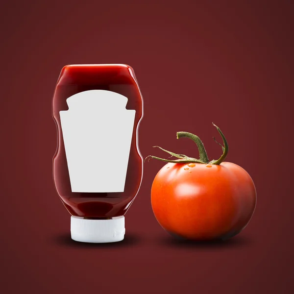Ketchup con pomodoro — Foto Stock