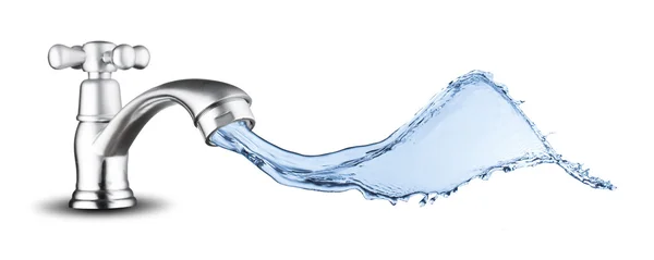 Water Splash from  Faucet — Stock Photo, Image