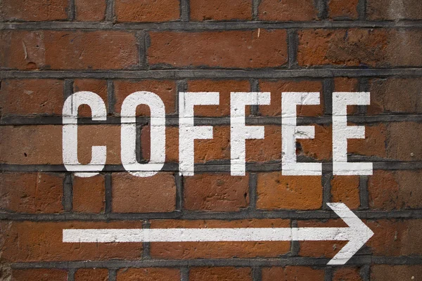 Koffie teken — Stockfoto