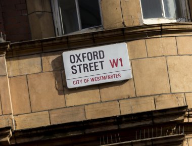 Oxford Caddesi tabelası