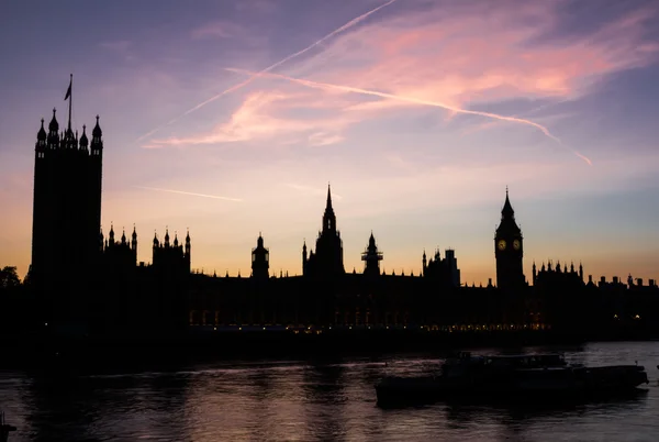 Westminster zonsondergang in Londen — Stockfoto