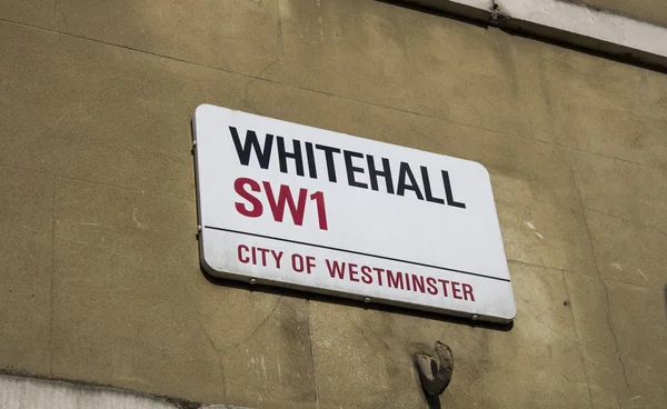 Sinal de rua Whitehall — Fotografia de Stock