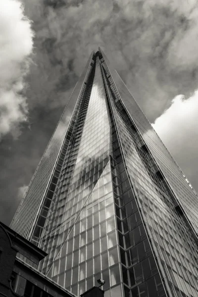 Shard london czarno-białe — Zdjęcie stockowe