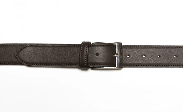 stock image Fastened brown leather belt