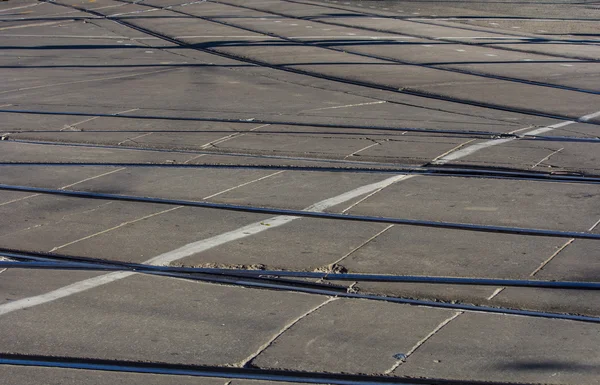 Linhas de eléctrico de carro de rua — Fotografia de Stock