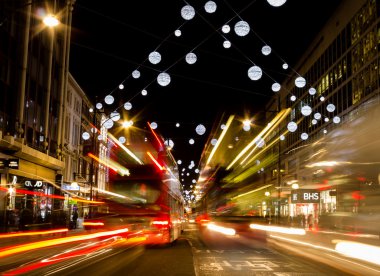 Oxford street Noel ışıkları