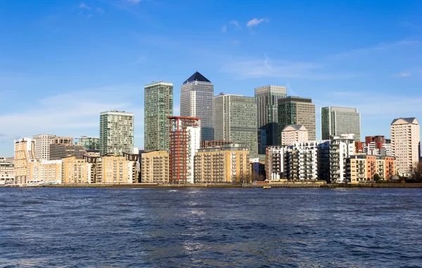 Canary Wharf da Ovest — Foto Stock