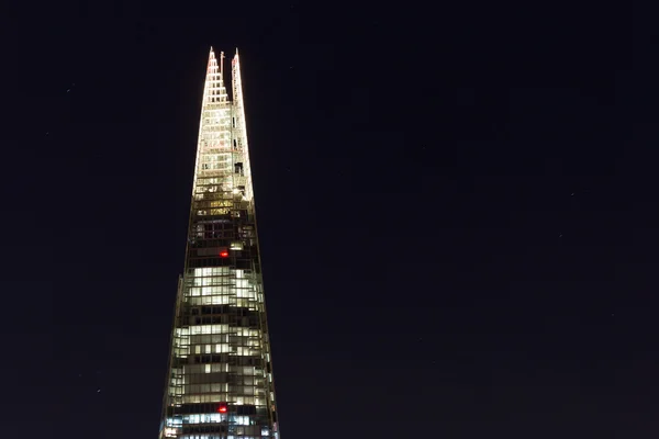 The Shard at Night with Copyspace — Stock Photo, Image