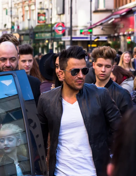 Peter Andre arriving in Leicester Square — Stock Photo, Image