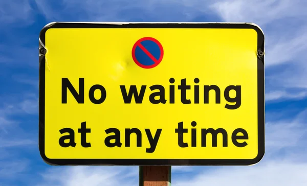 No Waiting at any time Sign — Stock Photo, Image