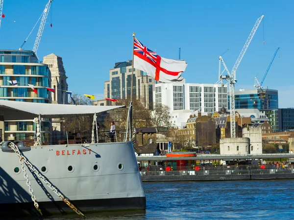 HMS Belfast — Zdjęcie stockowe