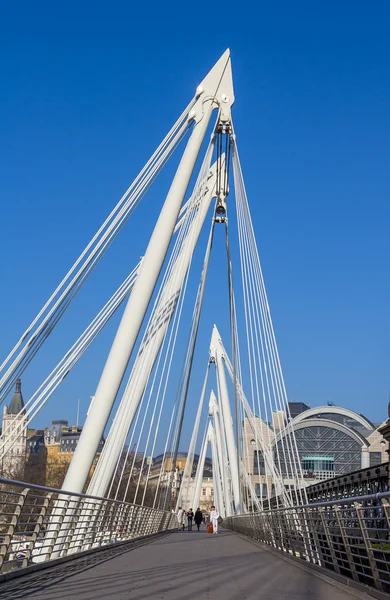 Hungerford bridge in Londen — Stockfoto