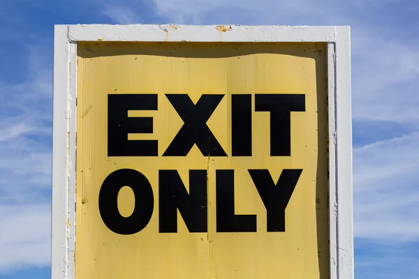 Exit Only Sign — Stock Photo, Image