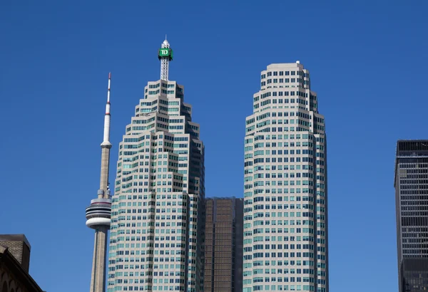 TD Towers e la CN Tower — Foto Stock