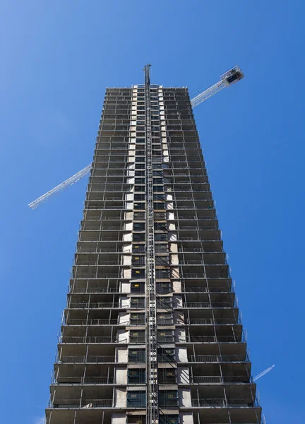 Construção de arranha-céus — Fotografia de Stock