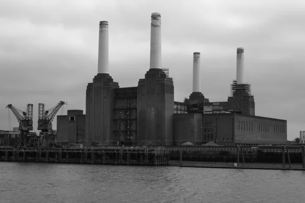 Centrale électrique Battersea Noir et blanc — Photo