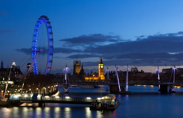लंडन रात्री शहरस्केप — स्टॉक फोटो, इमेज