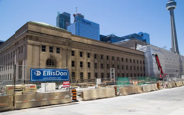 Byggande utanför unionen station toronto — Stockfoto