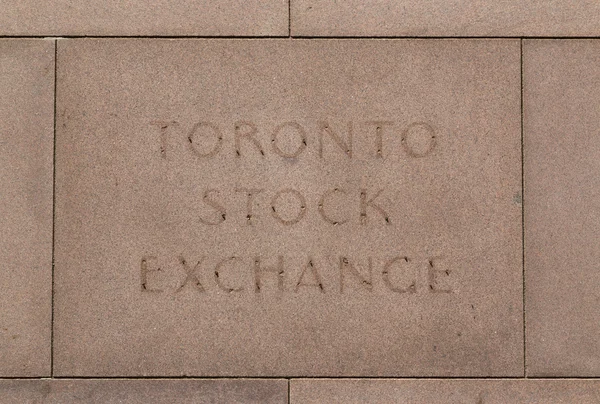 Toronto Börsenschild — Stockfoto