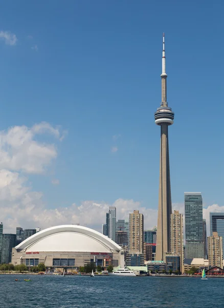 CN Tower e Rogers Centre — Foto Stock