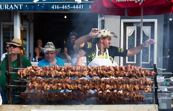 Food at the Taste of Danforth Festival — Stock Photo, Image