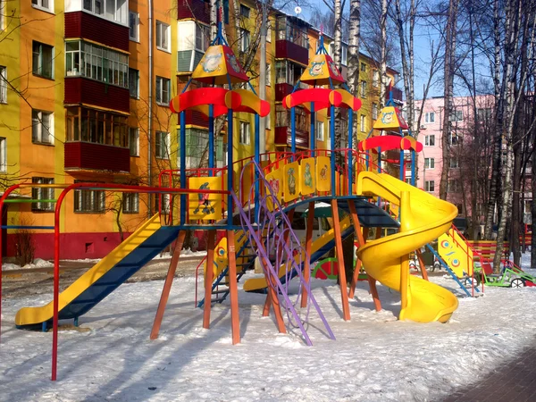 Inverno de playground — Fotografia de Stock