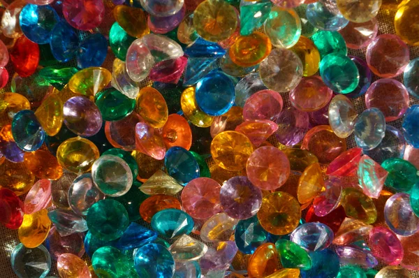 Colored Crystal Rhinestones as background — Stock Photo, Image