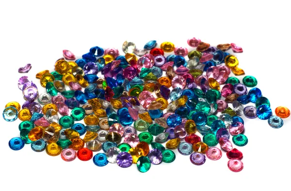 Colored Crystal Rhinestones — Stock Photo, Image