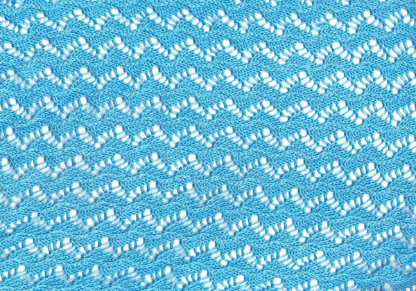 Texture de tissus délicats de bonneterie bleue — Photo