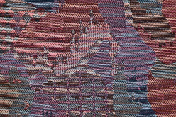 Textura abstracta estampada tela de tapicería de tono púrpura oscuro — Foto de Stock