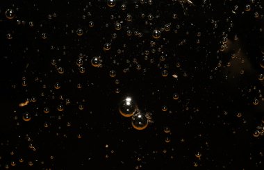 Arka plan - siyah su yüzeyi kabarcıkları ile