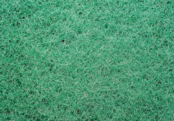 Textura de fibras de esponja sintética verde — Fotografia de Stock