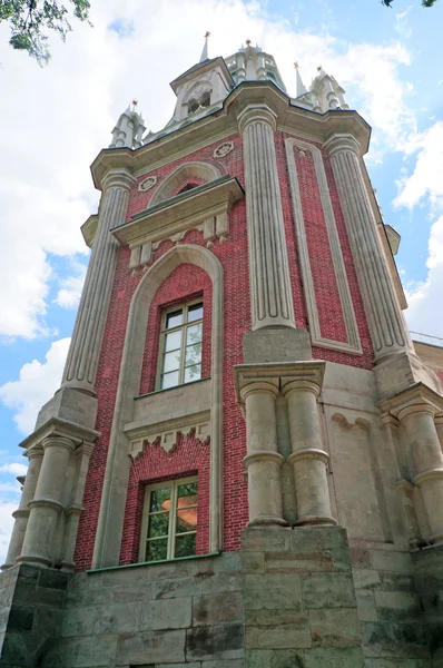 Věž z královského paláce v tsaritsyno v Moskvě — Stock fotografie