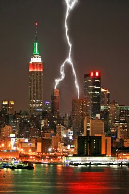 Manhattan midtown manzarası, gece