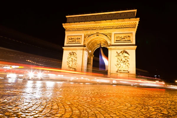 El Arco del Triunfo en París — Foto de Stock