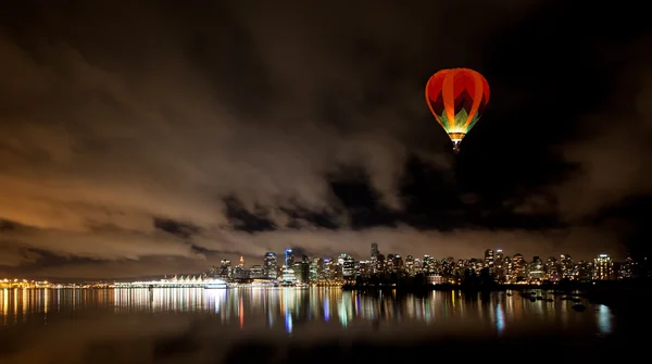 Vancouver Innenstadt Skyline bei Nacht, Kanada bc — Stockfoto