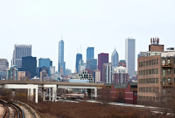 De skyline van chicago — Stockfoto