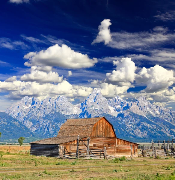 Moulton stodola v grand teton national park — Stock fotografie