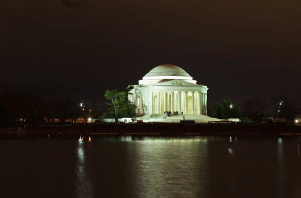 Jefferson Memorial at night — Stock Photo, Image