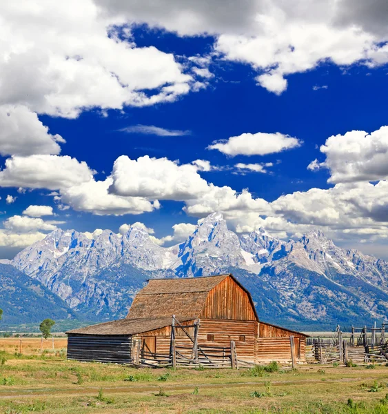 Die moulton scheune im grand teton nationalpark — Stockfoto