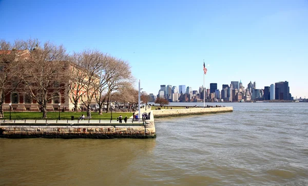 De belangrijkste immigratie Voortbouwend op ellis island — Stockfoto