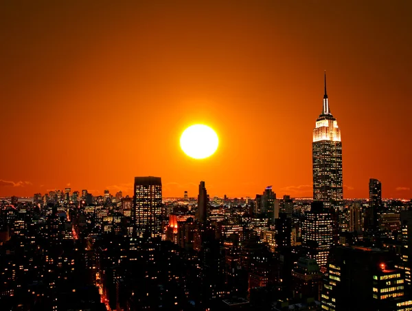 The New York City midtown skyline — Stock Photo, Image