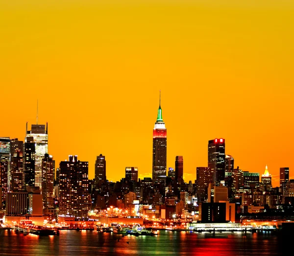 Die Skyline von New York City Midtown — Stockfoto