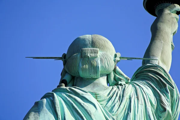 The closeup of the Statue of Liberty — Stock Photo, Image