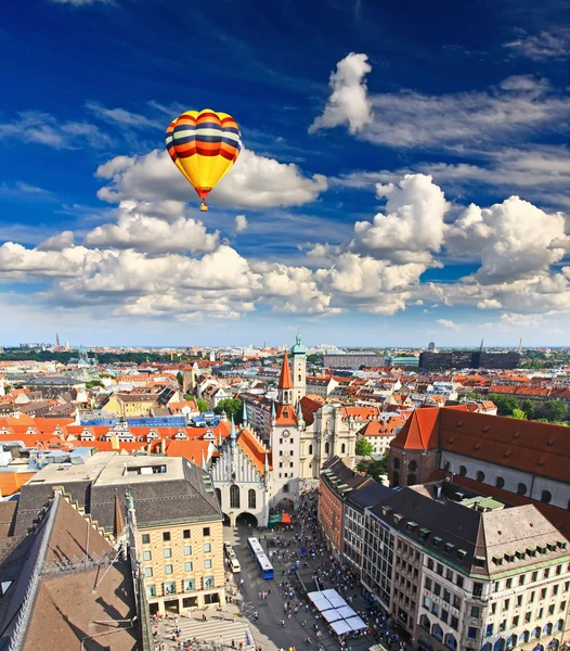 The aerial view of Munich city center — Stock Photo, Image