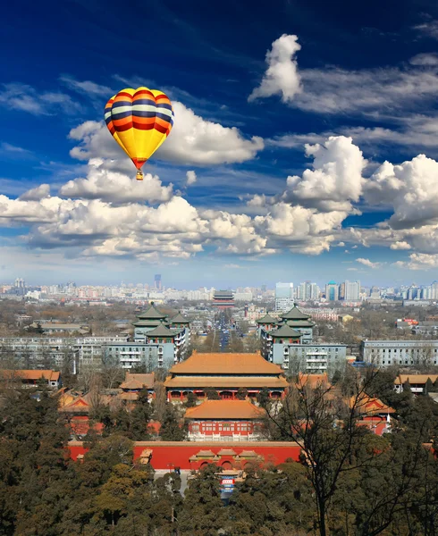 The aerial view of Beijing City — Stock Photo, Image