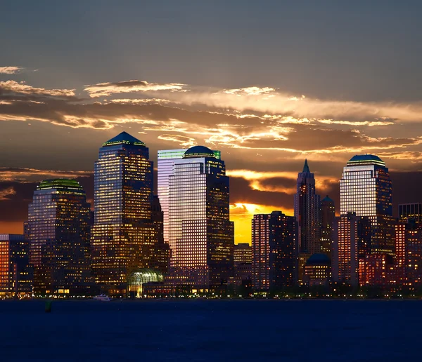Skylines del Bajo Manhattan — Foto de Stock