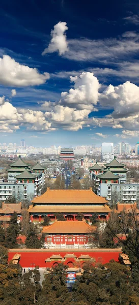 The aerial view of Beijing City — Stock Photo, Image