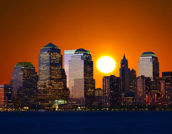 Untere Skyline von Manhattan — Stockfoto